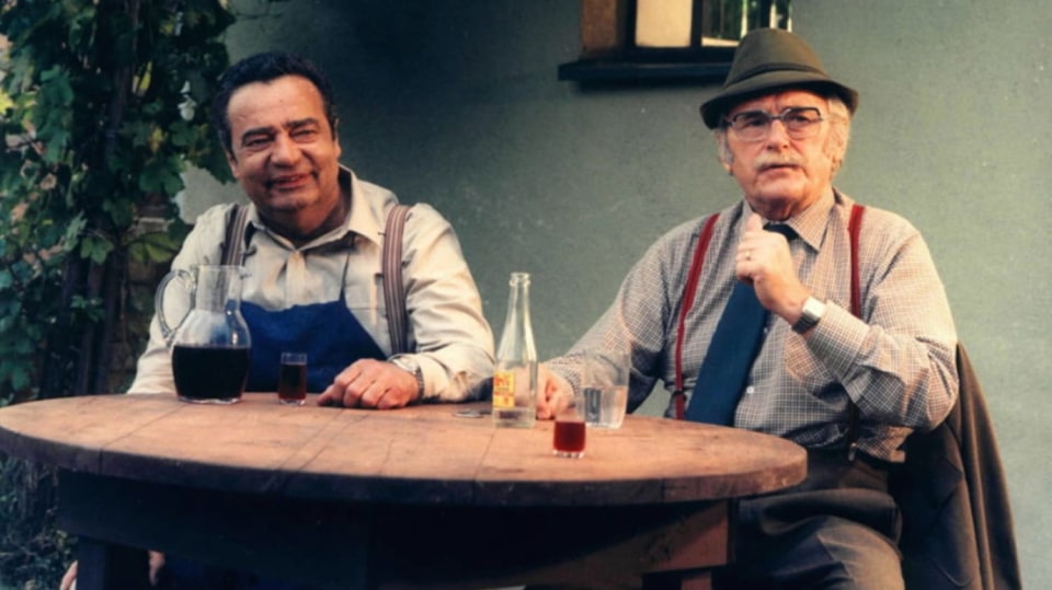 Vladimír Menšík a Jiří Sovák v komedii Mladé víno.